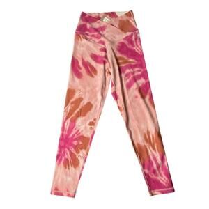 Aerie Offline Women's M Pink Tie Dye High Waisted Crossover Legging new w/tags
